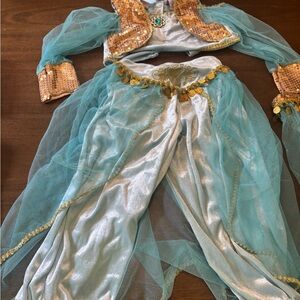 Kids Turquoise and Gold Costume Set